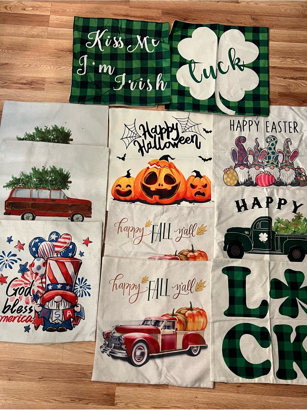 Seasonal Decorative pillow covers 18 X 18 inch